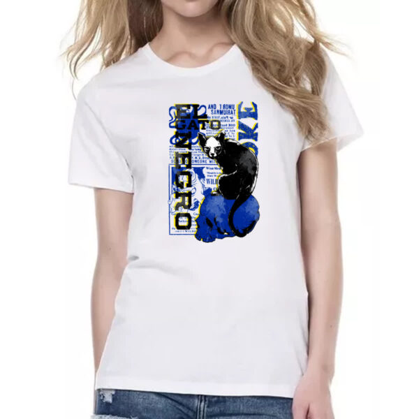Camiseta Baby Look El gato negro - Imagem 2