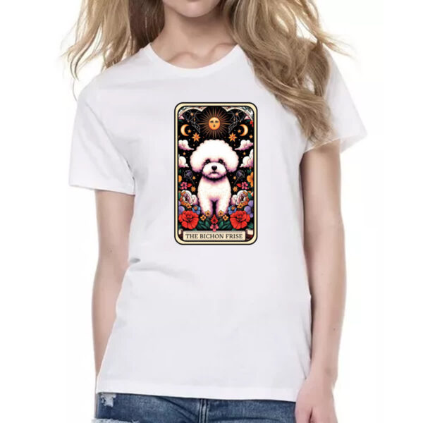 Camiseta Baby Look Taro cachorro Bichon Frise - Imagem 2