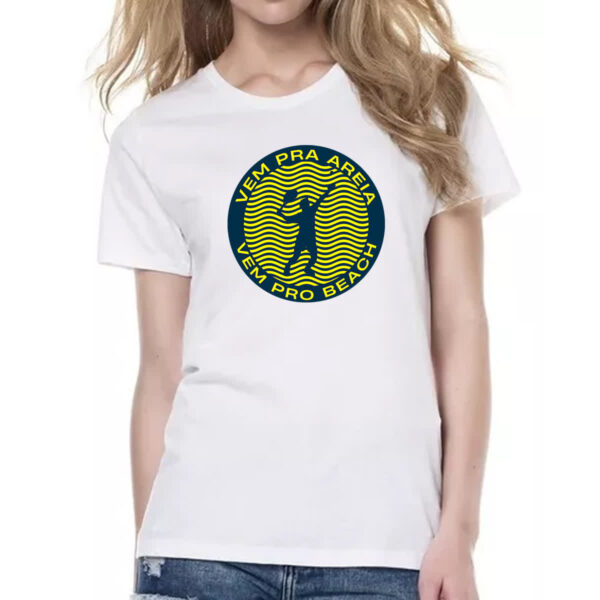 Camiseta Baby Look Vem pra areia beach - Imagem 2