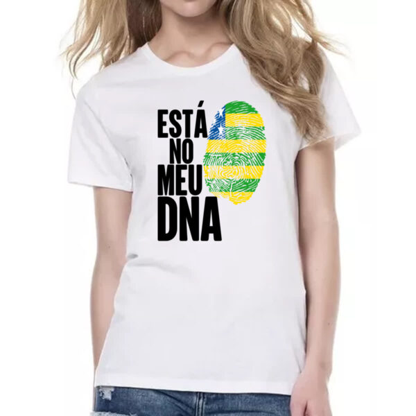 Camiseta Baby Look Esta no meu DNA Goias - Imagem 2