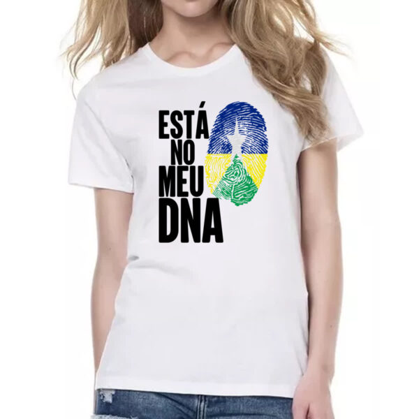 Camiseta Baby Look Esta no meu DNA Rondonia - Imagem 2