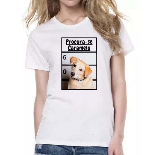 Camiseta Baby Look Procura-se um caramelo - Imagem 2