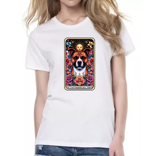 Camiseta Baby Look Taro cachorro staffbull - Imagem 2