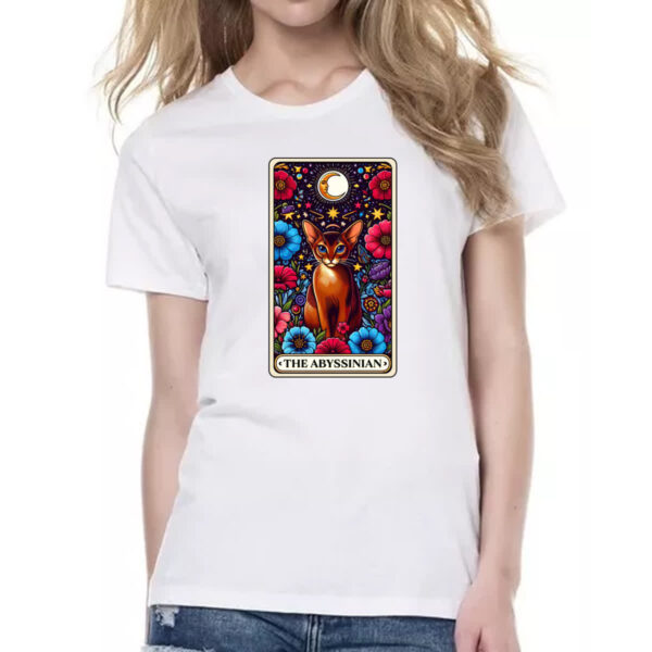 Camiseta Baby Look Taro gato Abissinio - Imagem 2