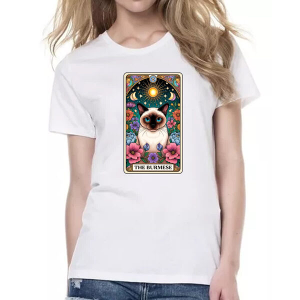 Camiseta Baby Look Taro gato Burmes - Imagem 2