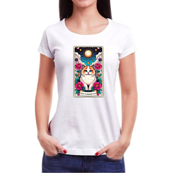 Camiseta Baby Look Taro gato Van Turco - Imagem 3