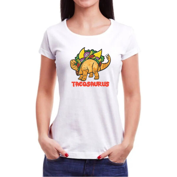 Camiseta Baby Look Tacosaurus - Imagem 3