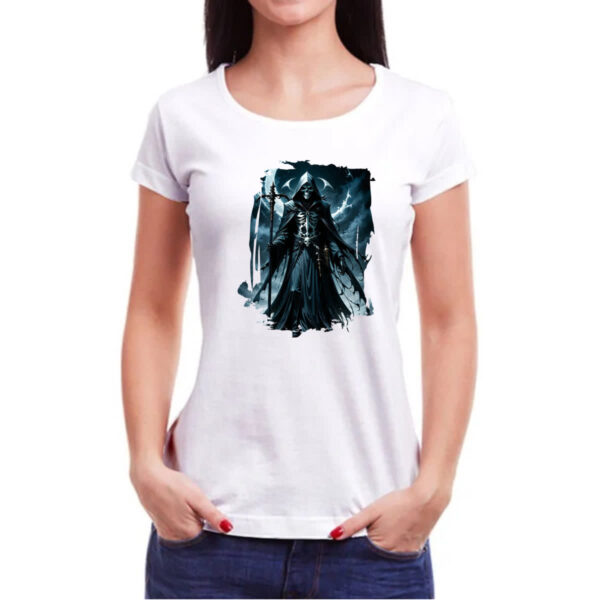 Camiseta Baby Look Grim Reaper Lua Minguante - Imagem 3