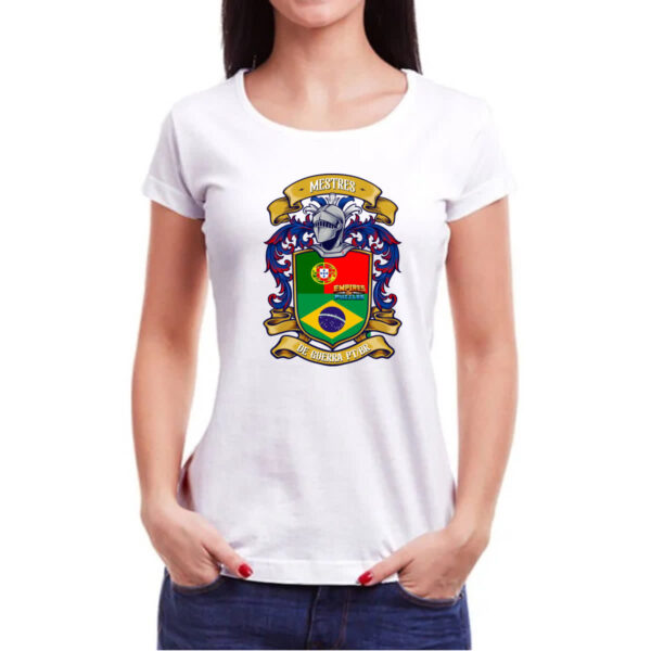 Camiseta Baby Look Mestres da guerra - Imagem 3