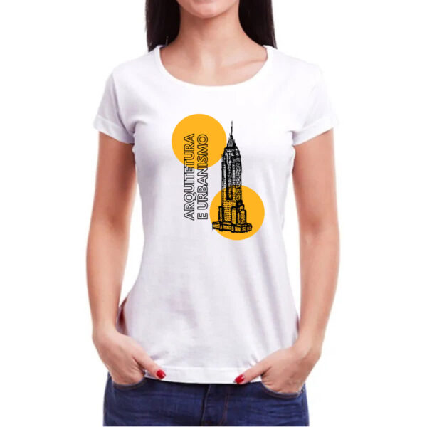 Camiseta Baby Look Arquitetura e urbanismo - Imagem 3