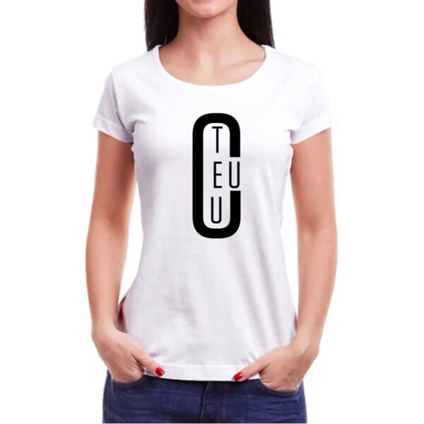 Camiseta Baby Look Teu ceu meme religioso - Imagem 3
