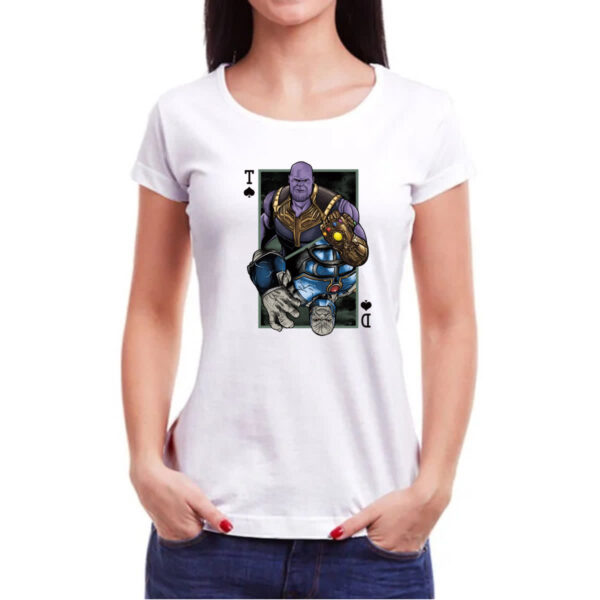 Camiseta Baby Look Thanos e Darkseid - Imagem 3