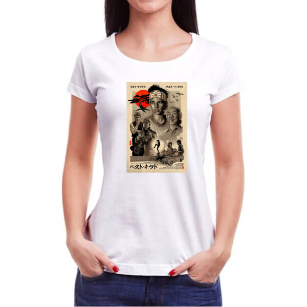 Camiseta Baby Look The Karate Kid Poster Japao - Imagem 3