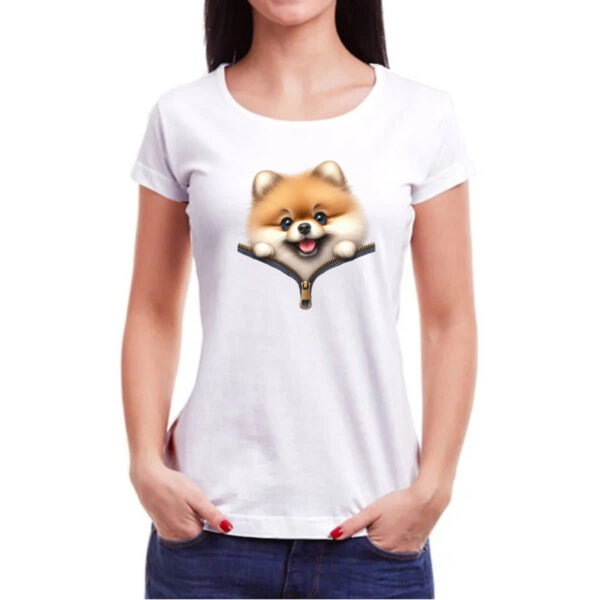 Camiseta Baby Look Spitz Alemao no Ziper - Imagem 3