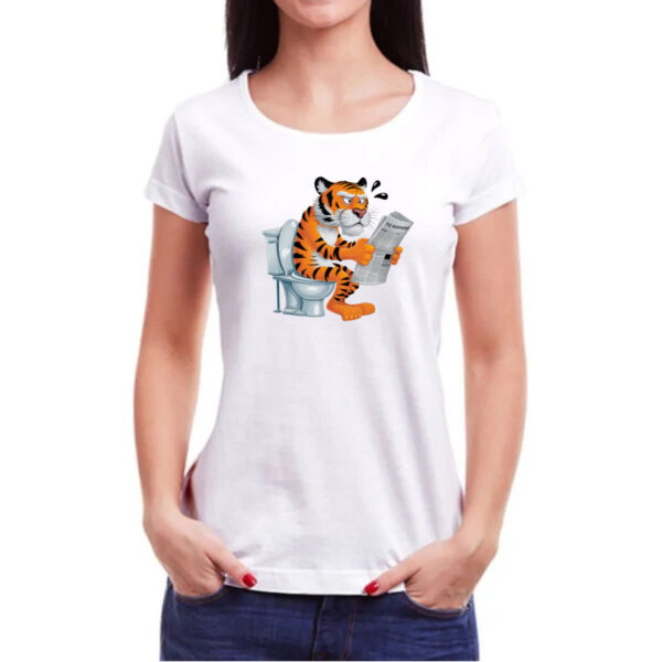Camiseta Baby Look Tigre na sala de forca - Imagem 3
