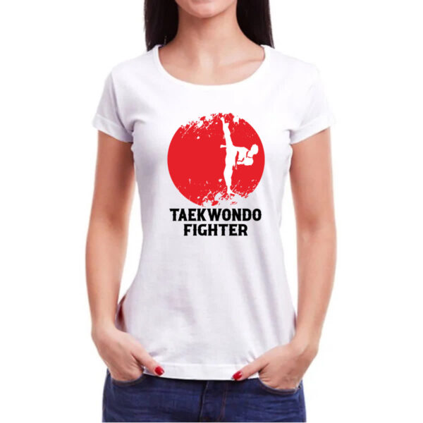 Camiseta Baby Look Taekwondo Fighter - Imagem 3