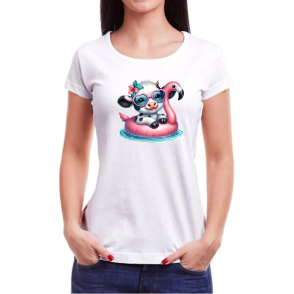 Camiseta Baby Look Vaca na boia - Imagem 3