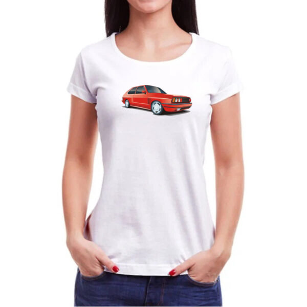 Camiseta Baby Look VW Passat Pointer Vermelho - Imagem 3