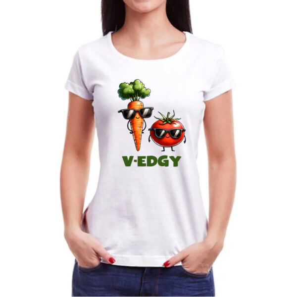 Camiseta Baby Look V-Edgy - Imagem 3