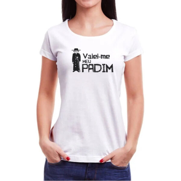 Camiseta Baby Look Valei-me meu padim - Imagem 3