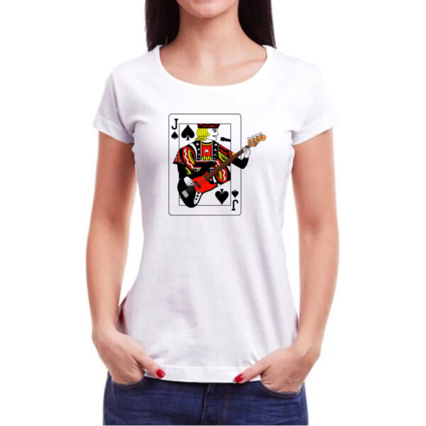 Camiseta Baby Look Valete de Espadas do Rock - Imagem 3