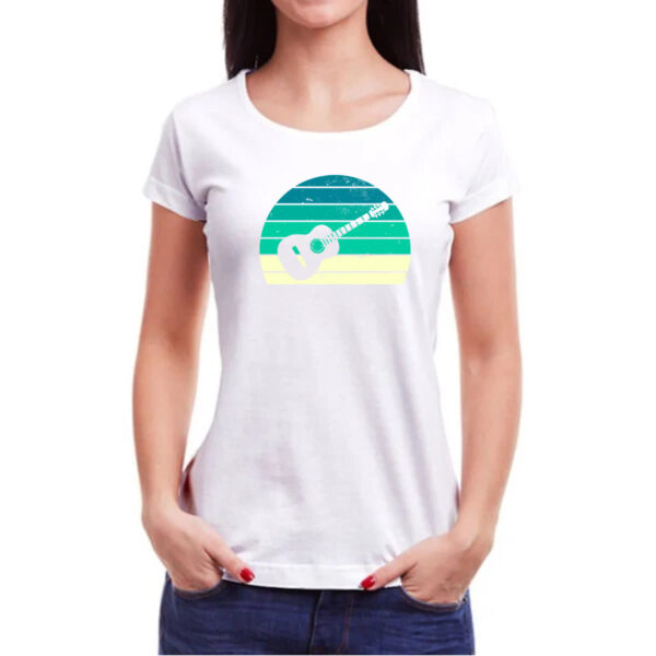 Camiseta Baby Look Violao Sunset Art - Imagem 3