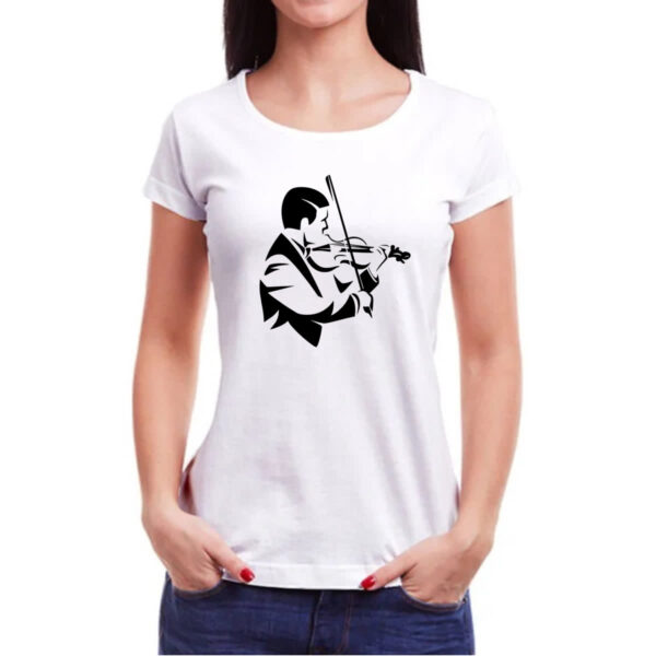 Camiseta Baby Look Violinista - Imagem 3