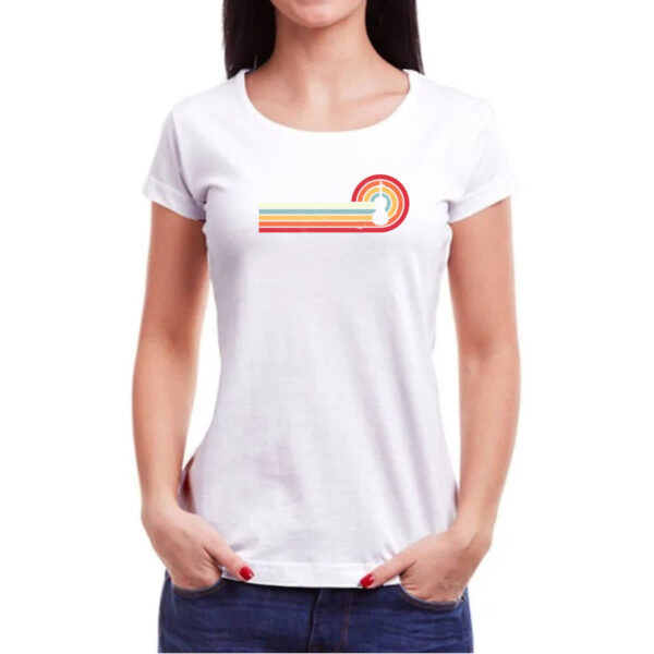 Camiseta Baby Look Viollino Espiral Sunset Art - Imagem 3