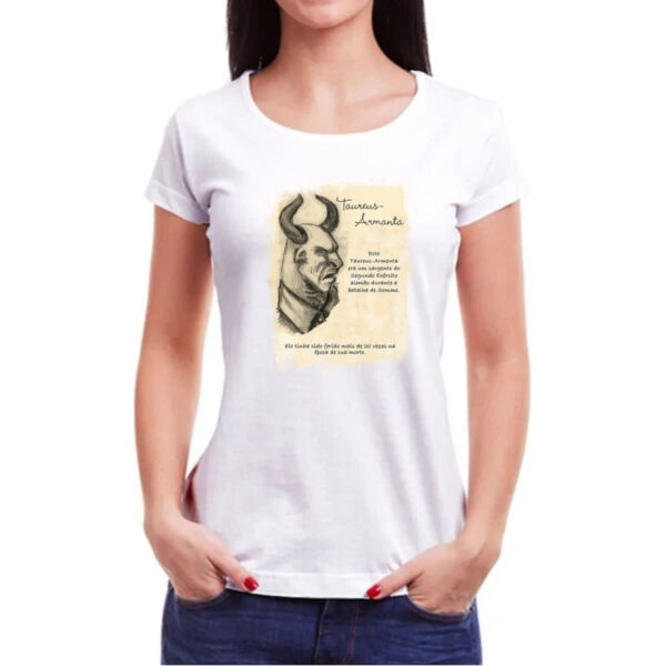 Camiseta Baby Look Grimm Livro Taureus Armanta - Imagem 3