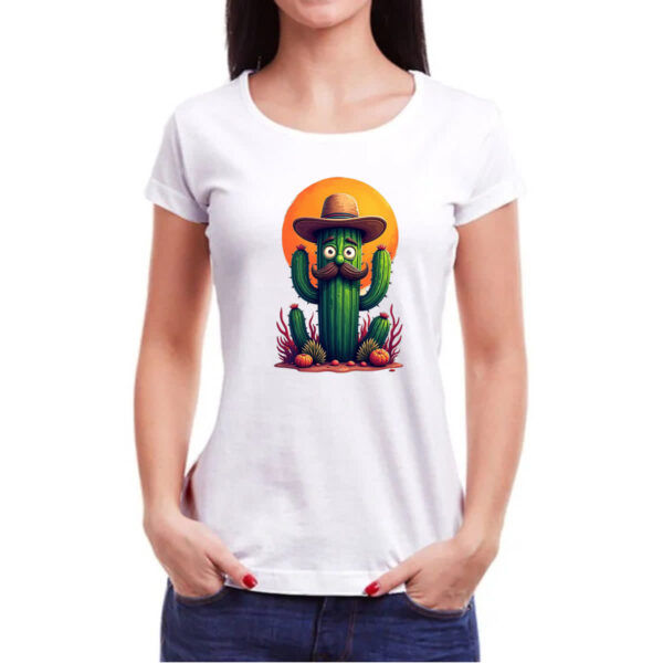 Camiseta Baby Look Cactus Muchachi - Imagem 3