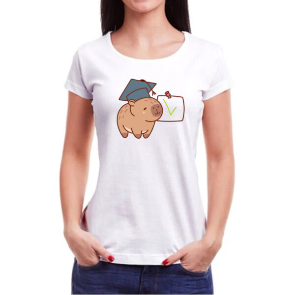 Camiseta Baby Look Capivara Formando - Imagem 3