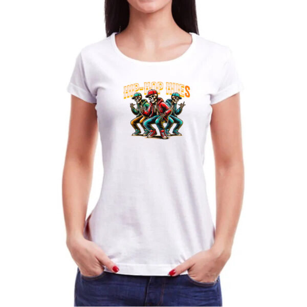 Camiseta Baby Look Caveiras HIP HOP - Imagem 3