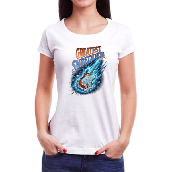 Camiseta Baby Look Guitarra Greatest Shredder - Imagem 3