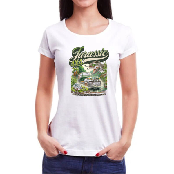 Camiseta Baby Look Jurassic 4x4 - Imagem 3