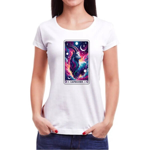 Camiseta Baby Look Signo Carta Taro Capricornio - Imagem 3