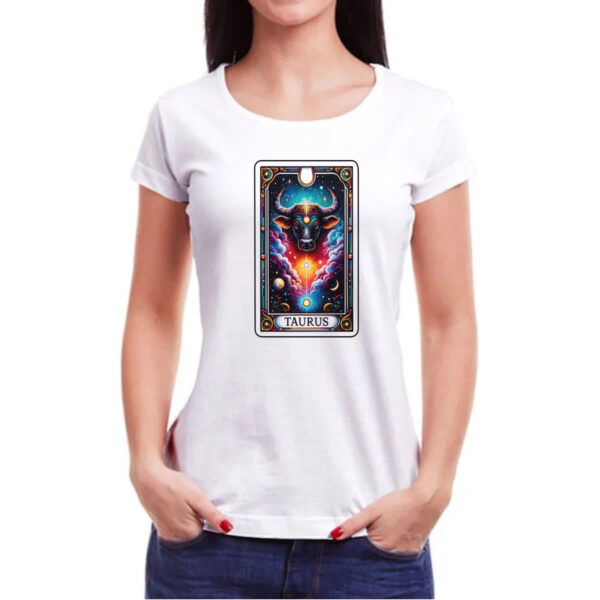 Camiseta Baby Look Signo Carta Taro Touro - Imagem 3