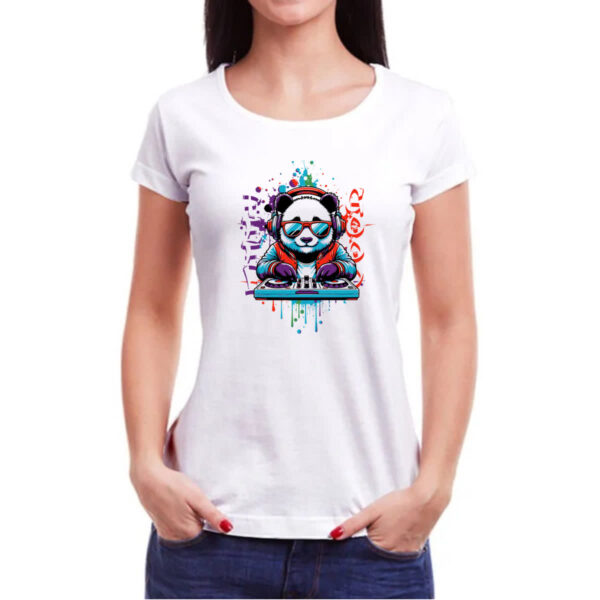 Camiseta Baby Look Urso DJ - Imagem 3