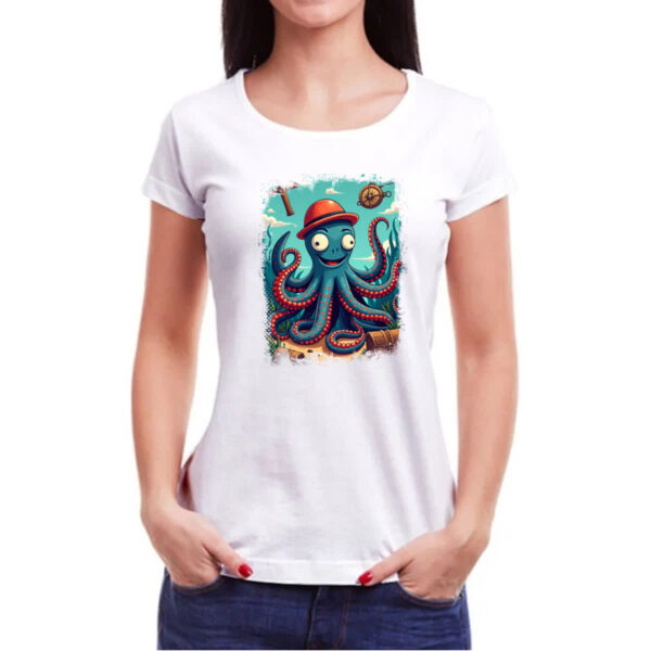 Camiseta Baby Look Polvo maluco - Imagem 3