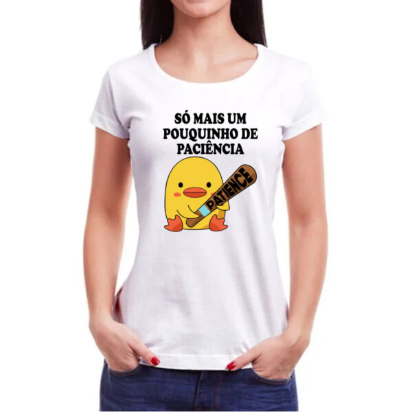 Camiseta Baby Look Psicopato paciencia - Imagem 3