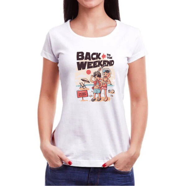 Camiseta Baby Look Back to the weekend - Imagem 3