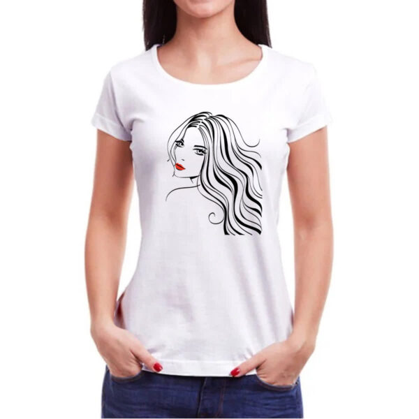 Camiseta Baby Look Beautiful Girl 1 - Imagem 3