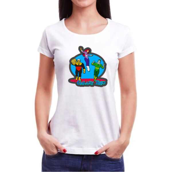 Camiseta Baby Look Nostalgia Galaxy Trio - Imagem 3