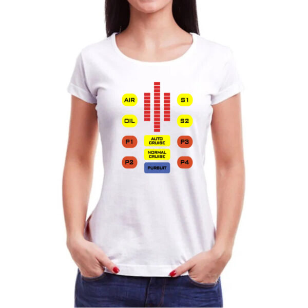 Camiseta Baby Look Super Maquina Kitt Painel Nostalgia - Imagem 3