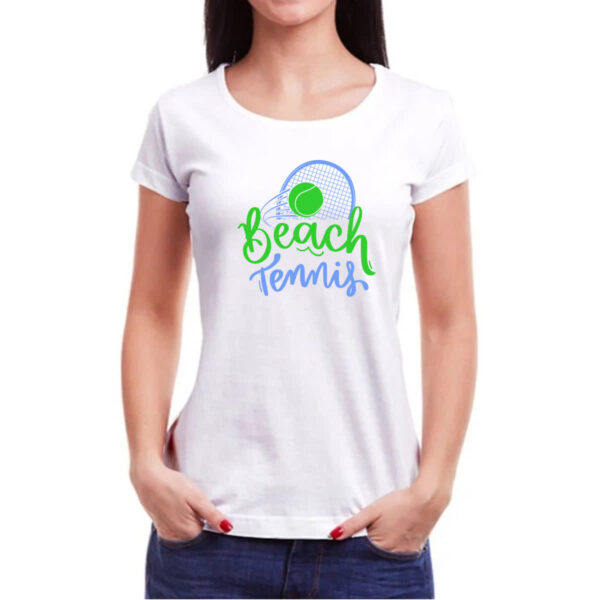 Camiseta Baby Look Beach tennis - Imagem 3