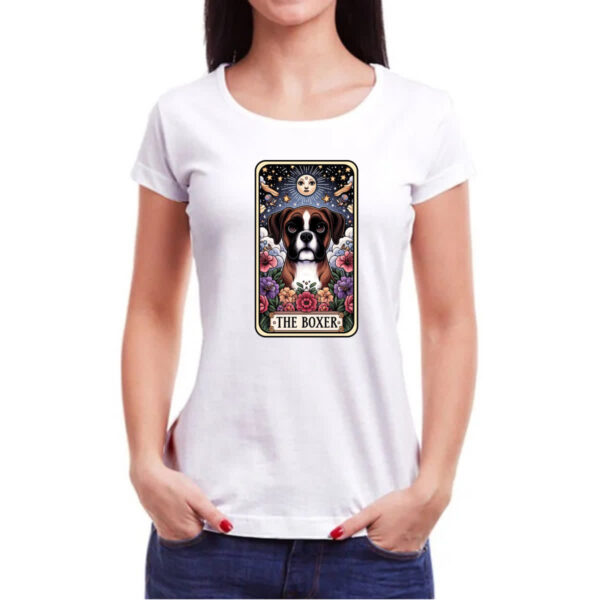 Camiseta Baby Look Taro cachorro Boxer - Imagem 3