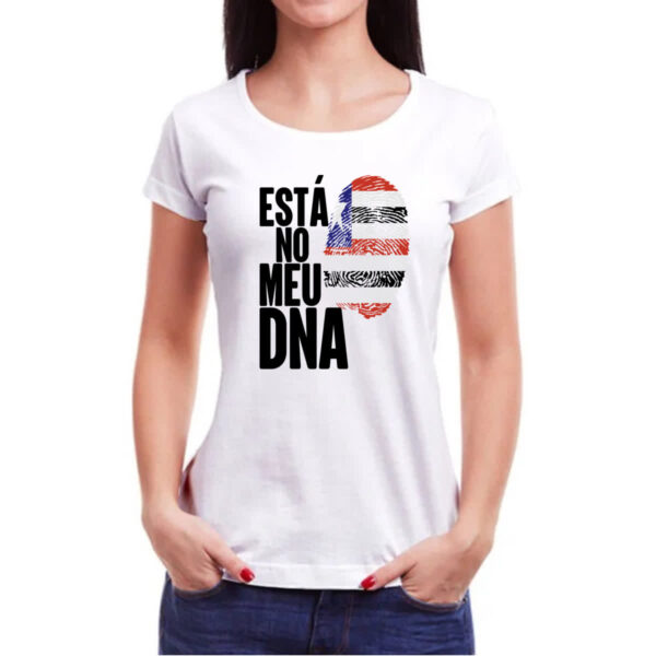 Camiseta Baby Look Esta no meu DNA Maranhao - Imagem 3