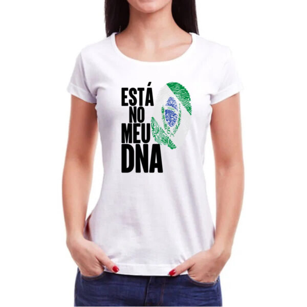Camiseta Baby Look Esta no meu DNA Parana - Imagem 3