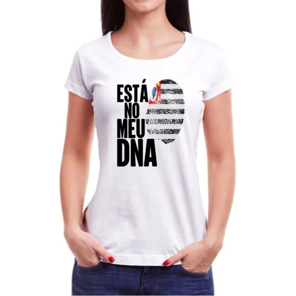 Camiseta Baby Look Esta no meu DNA Sao Paulo - Imagem 3