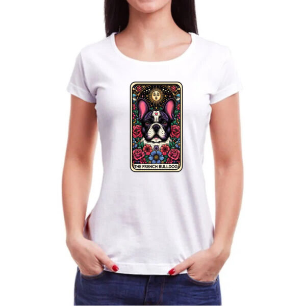 Camiseta Baby Look Taro cachorro Bulldog Frances - Imagem 3