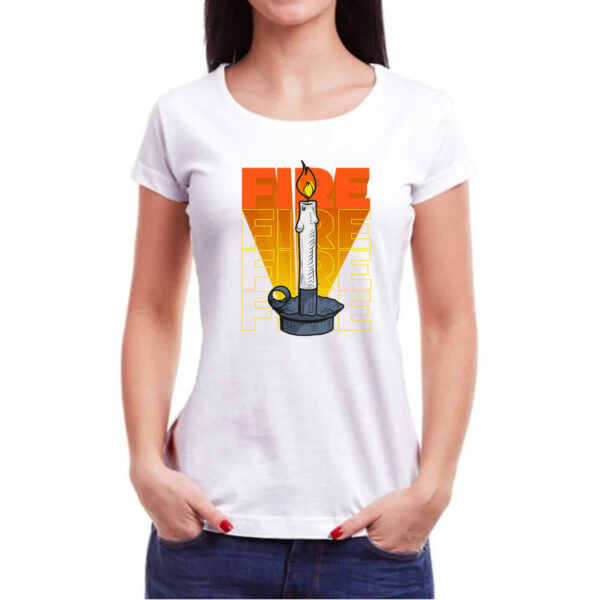 Camiseta Baby Look Vela Fire - Imagem 3